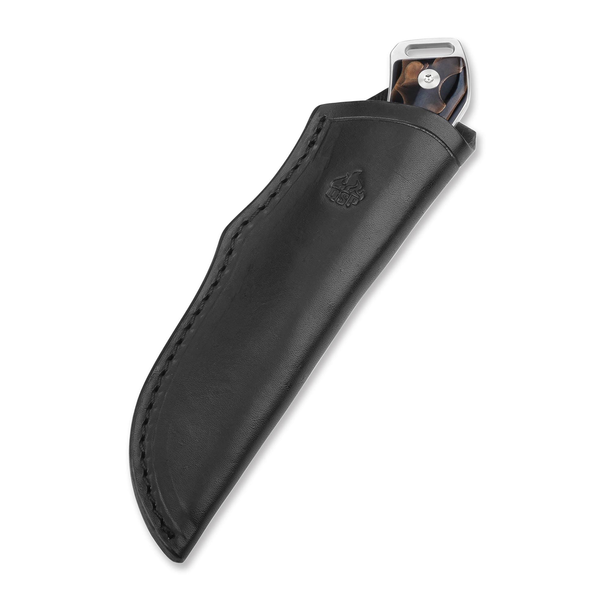 QSP Workaholic Fixed Blade Knife - Böhler N690 Stainless Steel Blade with Raffir Resin Handle - Outdoor Camping, Hunting & Survival Tool