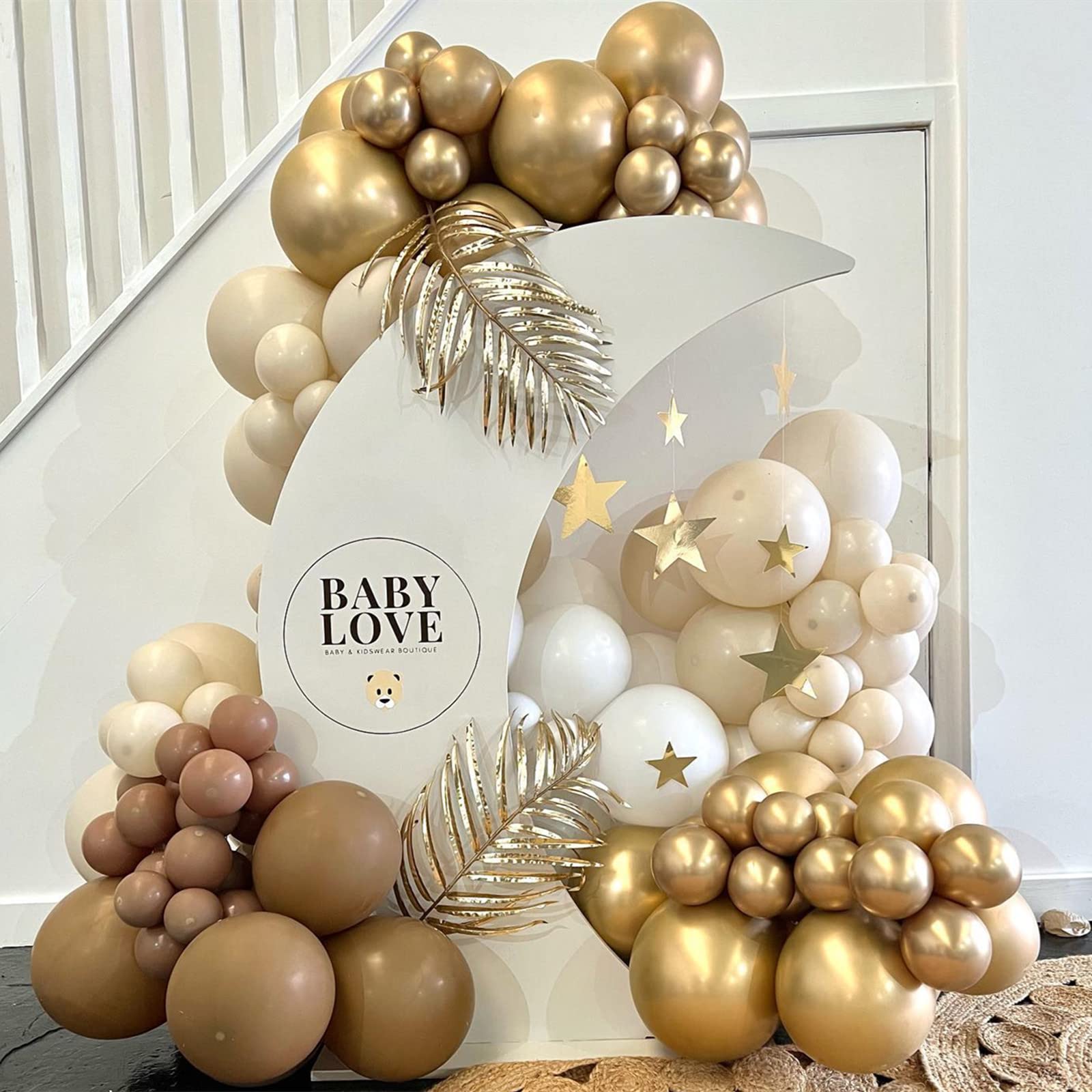 50pcs 12 Inch Chrome Gold Metallic Balloons - Premium Latex Balloons for Birthday, Engagement, Wedding, Baby Shower & Anniversary Party Decorations - Perfect for Indoor & Outdoor Celebrations