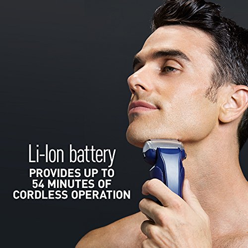 Panasonic ES-RT37-S Arc3 Electric Shaver - 3-Blade Cordless Wet/Dry Men's Razor with Pop-Up Trimmer - 6.6oz - Perfect for Travel, Gym & Daily Shaving Routine