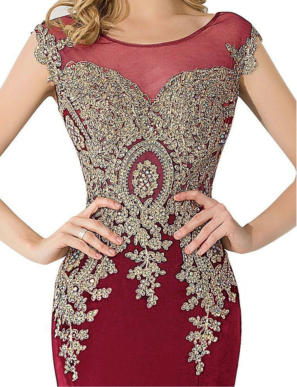 MisShow Women's Mermaid Prom Dresses 2019 - Elegant Applique Evening Gowns for Formal Occasions | Perfect for Homecoming, Prom Night, Wedding & Special Events