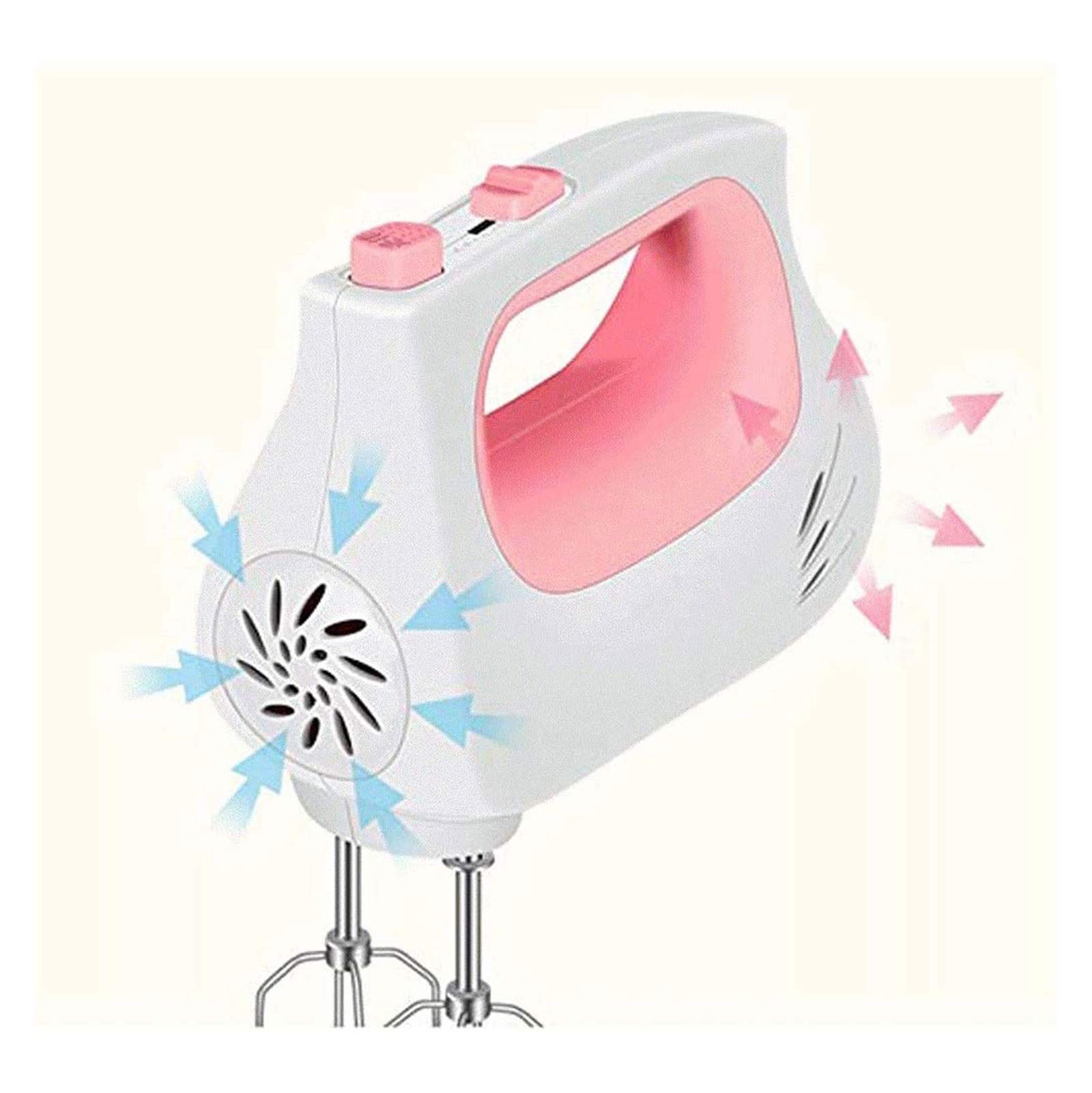 5-Speed Electric Hand Mixer - Portable Kitchen Mixer with Immersion Blender, Whisk & Beater for Baking, Cooking & Food Prep - Perfect for Cakes, Eggs, Milk Frothing & Bread Making - Ideal for Home Bakers & Cooking Enthusiasts