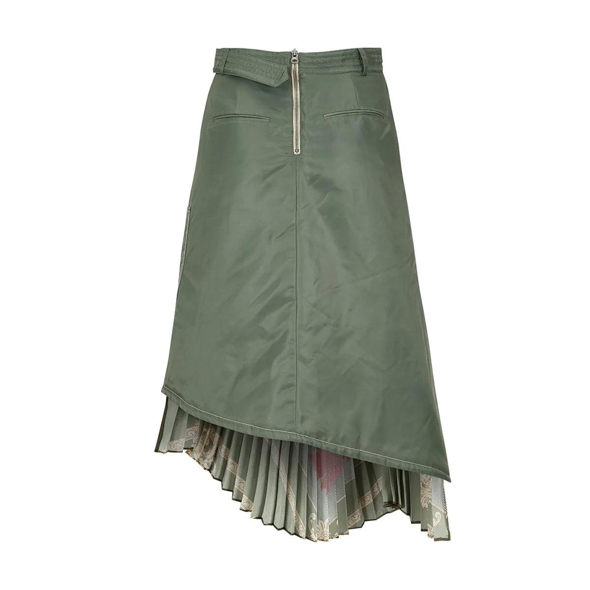 MA 1 Scarf Skirt in Khaki - Stylish Wrap Skirt for Women | Perfect for Casual Outfits, Date Nights & Office Wear