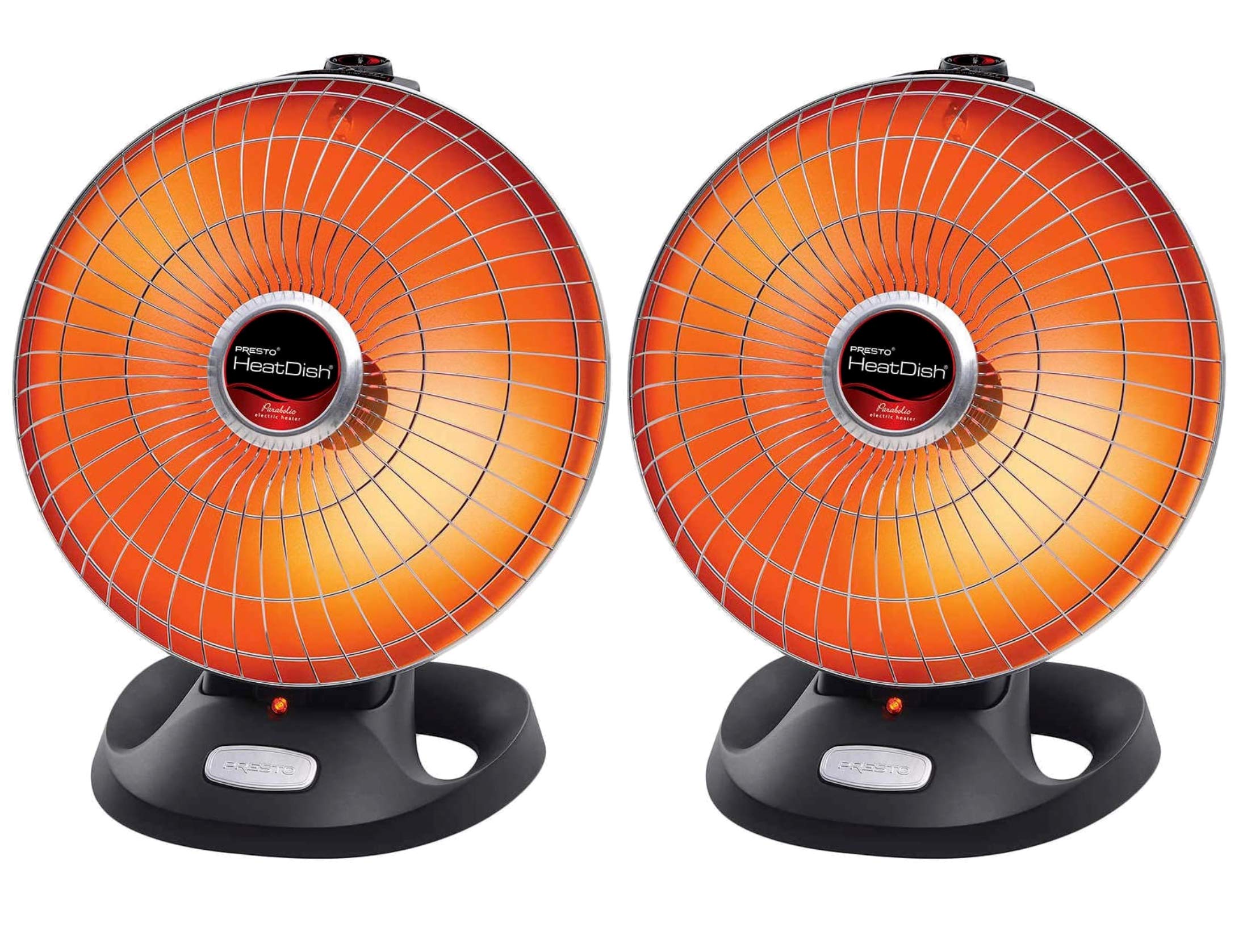 Presto HeatDish Plus Parabolic Heater - 1000W Energy Efficient Space Heater with 120V AC - Perfect for Home, Office & Garage Warming