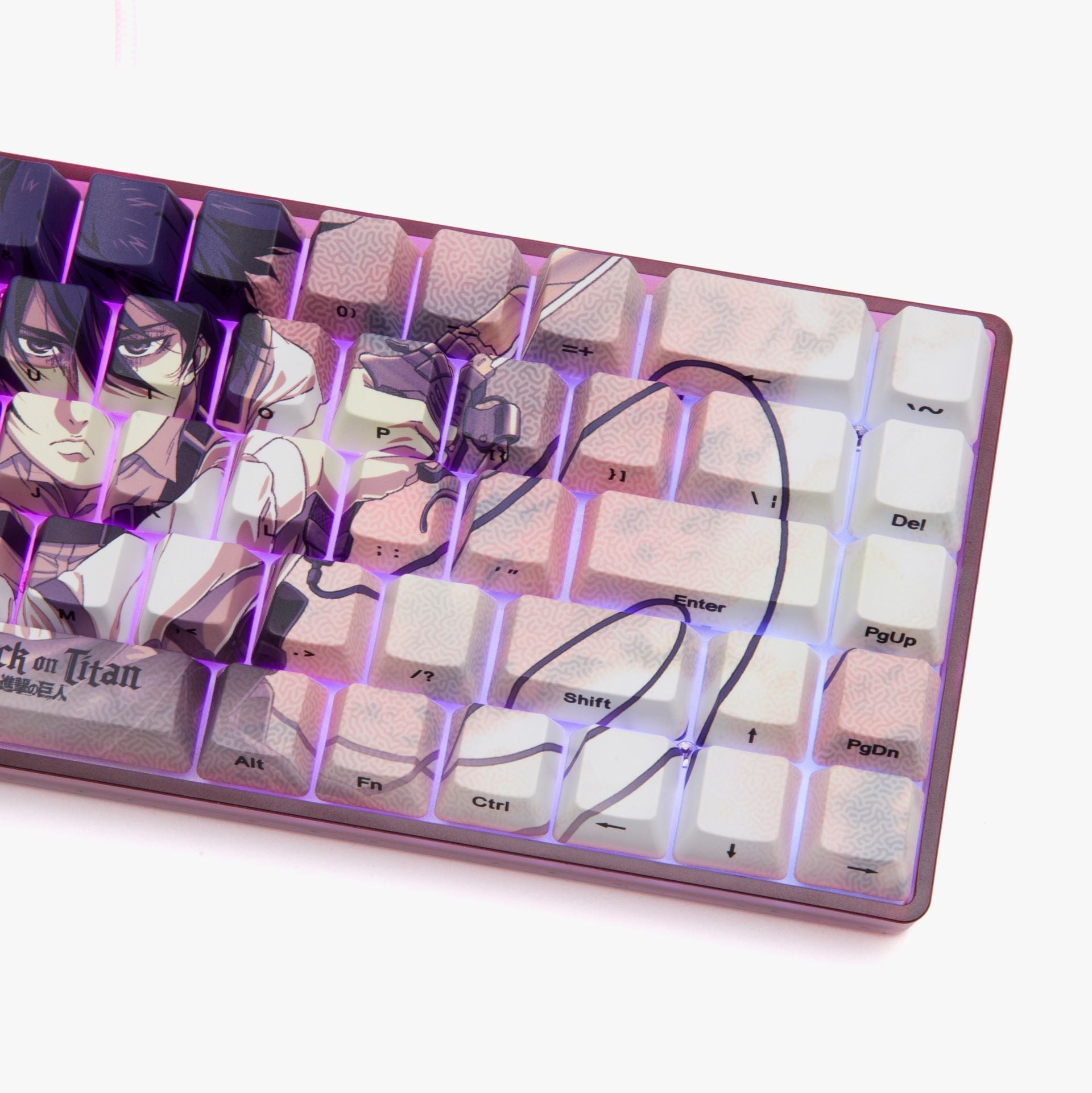 AOT2 x HG Basecamp 65HE Mechanical Keyboard - MIKASA Edition | Compact 65% Layout for Gaming & Typing | Perfect for Esports, Office Work & Programming