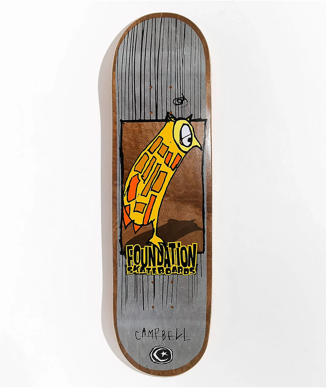 Aidan Campbell Owl 8.38 Skateboard Deck - Premium Foundation Skateboard for Street & Park Riding - Perfect for Beginners & Pro Skaters