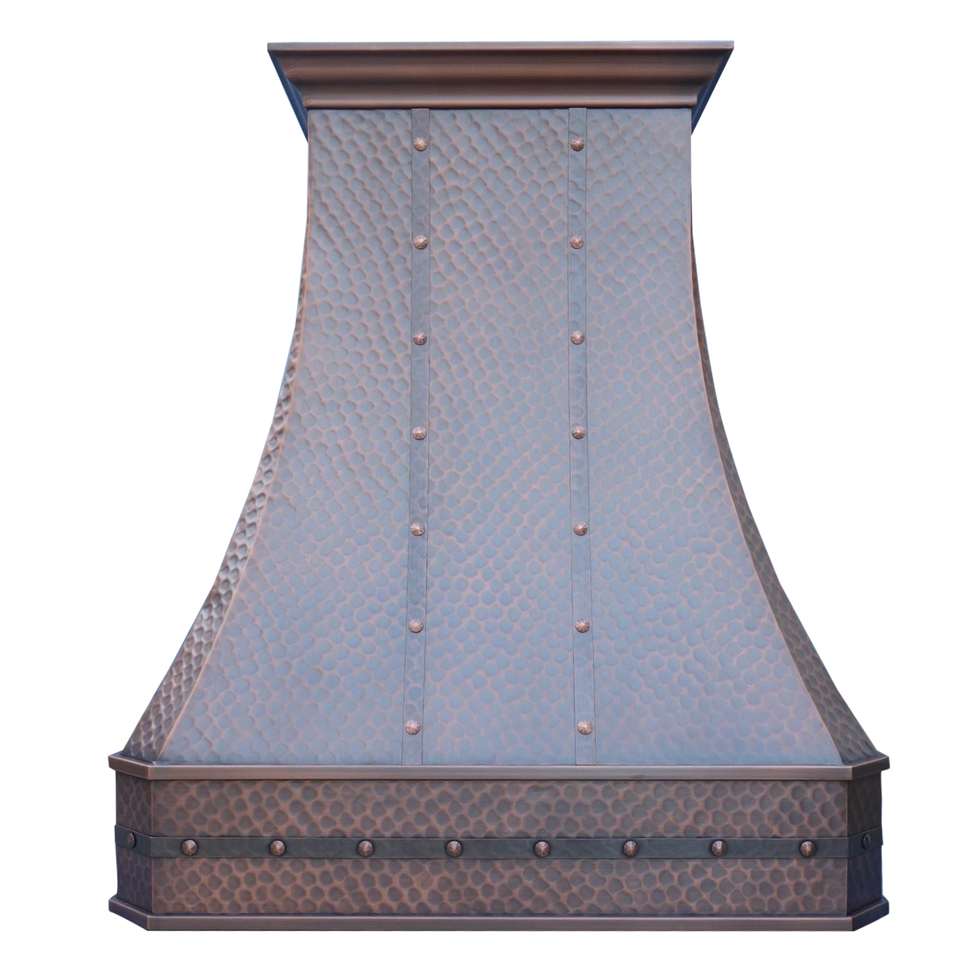 Premium RHM Custom Solid Copper Range Hoods - Handcrafted Kitchen Ventilation for Janet - Perfect for Modern & Rustic Home Kitchens