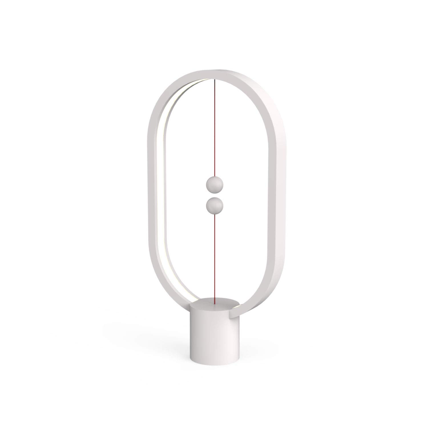 Heng Balance LED Table Lamp - USB Powered, Mid-Air Switch, Eye-Care Warm Light for Office & Home Decor | Modern Desk Lamp with Contemporary Soft Lighting (Wyoming White) - Perfect for Reading, Working & Creating Cozy Atmosphere