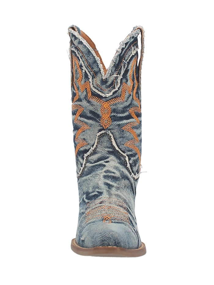 Dingo DI950 BL Women's Y'all Need Dolly Western Fashion Boots in Denim Blue - Perfect for Country Dancing, Rodeos & Casual Wear