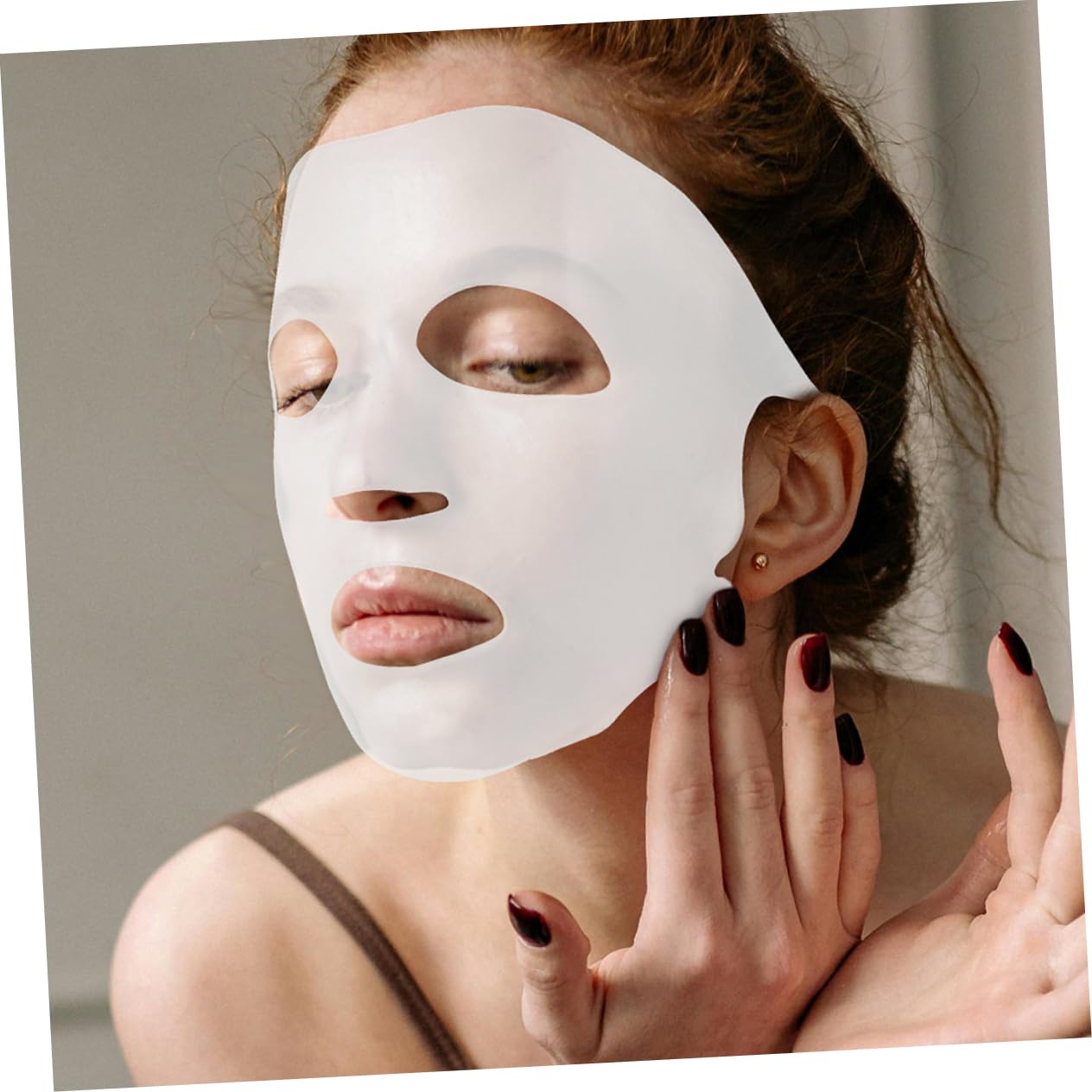 6-Piece Reusable Facial Mask Set - Sleep, Forehead, Lip & Brow Collagen Skincare Mask for Overnight Beauty Treatment | Hydrating Jelly Face Cover for Nighttime Skin Care Routine