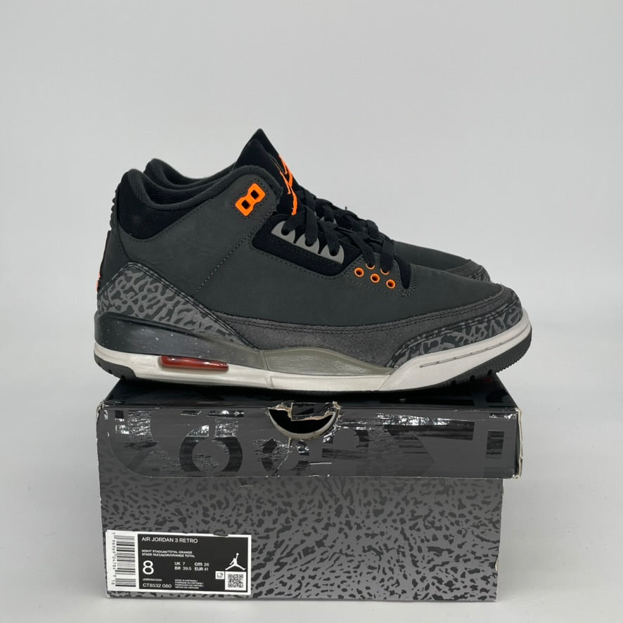 Original Air Jordan 3 Fear Sneakers - Size 8/9.5W (CT8532-080) - Retro Basketball Shoes for Men & Women - Perfect for Streetwear, Gym & Casual Outfits