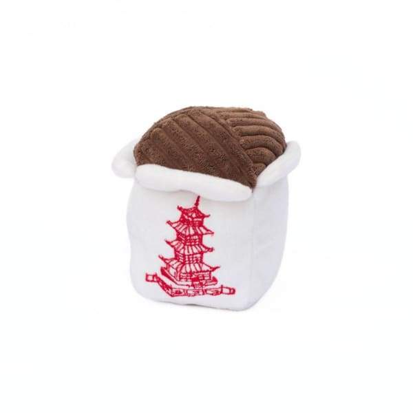 ZippyPaws NomNomz Chinese Takeout Dog Toy - Interactive Plush Chew Toy for Small & Medium Dogs | Perfect for Playtime, Training & Cuddling | Fun Takeout-Themed Gift for Pet Lovers