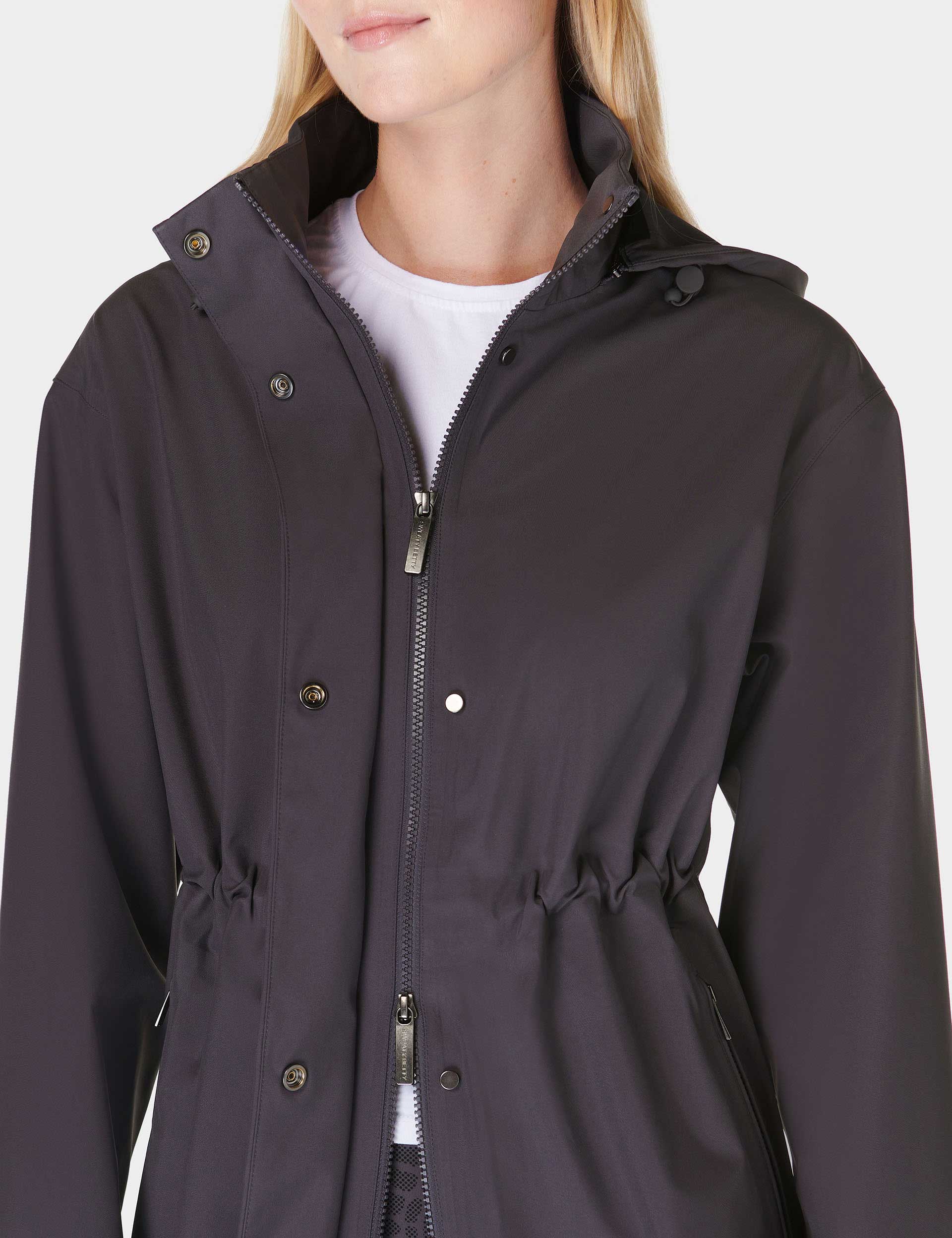 Waterproof Parka Jacket for Men & Women - Urban Grey Outdoor Raincoat for Hiking, Camping & Daily Wear