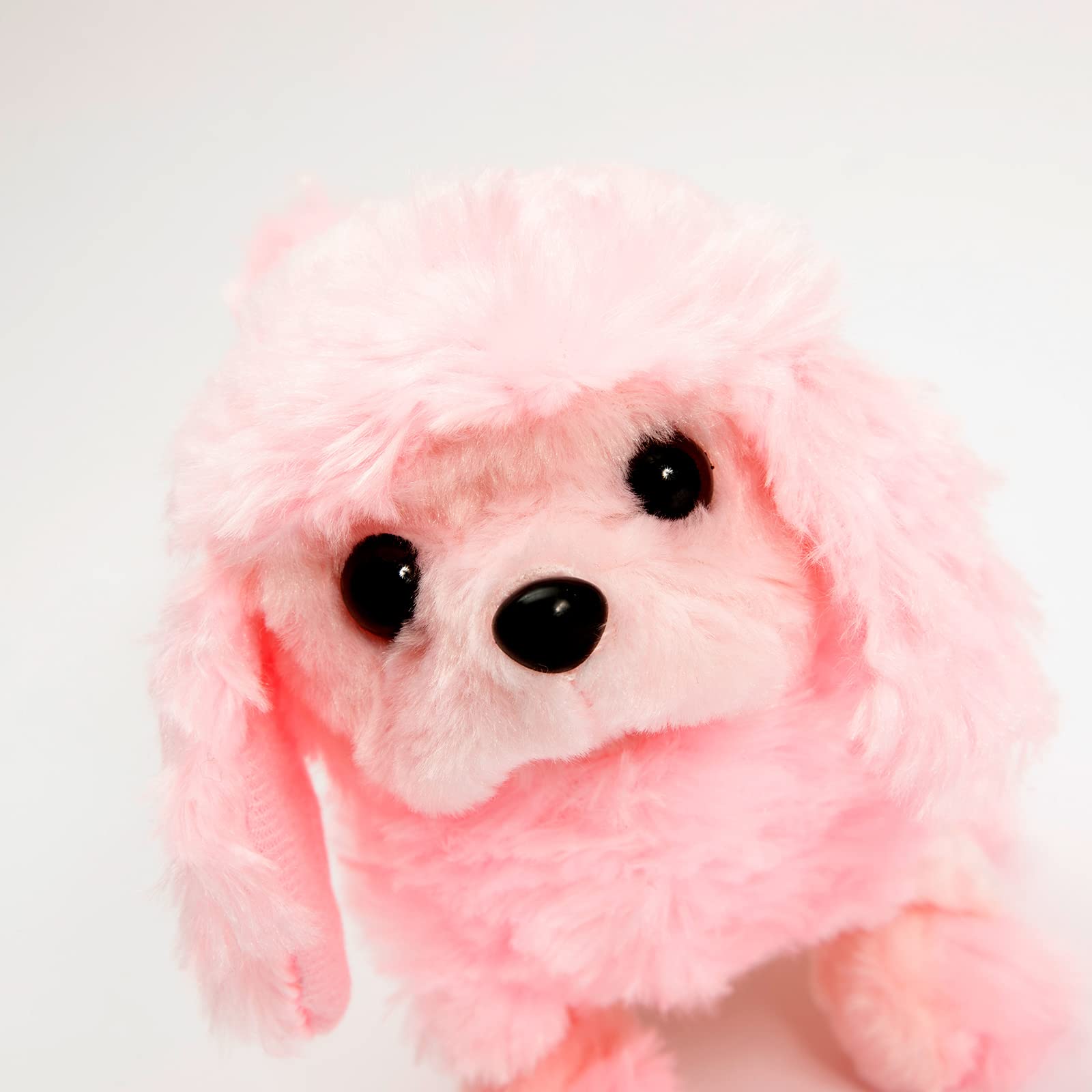 Realistic Walking & Barking Toy Dog - Electronic Puppy Pet with Battery for Kids (Pink Poodle) | Interactive Playmate for Girls, Birthday Gifts & Emotional Support Companion