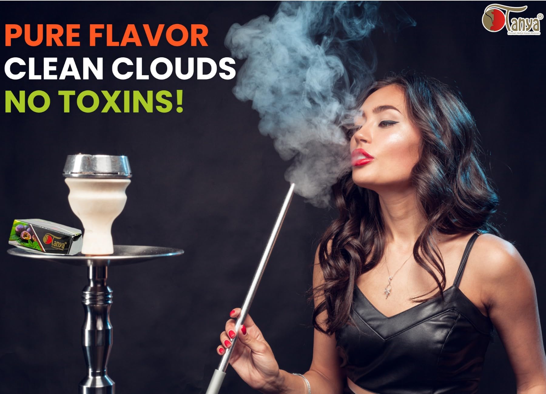 100% Nicotine-Free & Tobacco-Free Organic Shisha Hookah Flavors - 50g Fruit Mix (Pack of 10) | Delicious Natural Fruit Flavors for Relaxing Hookah Sessions at Home or Parties