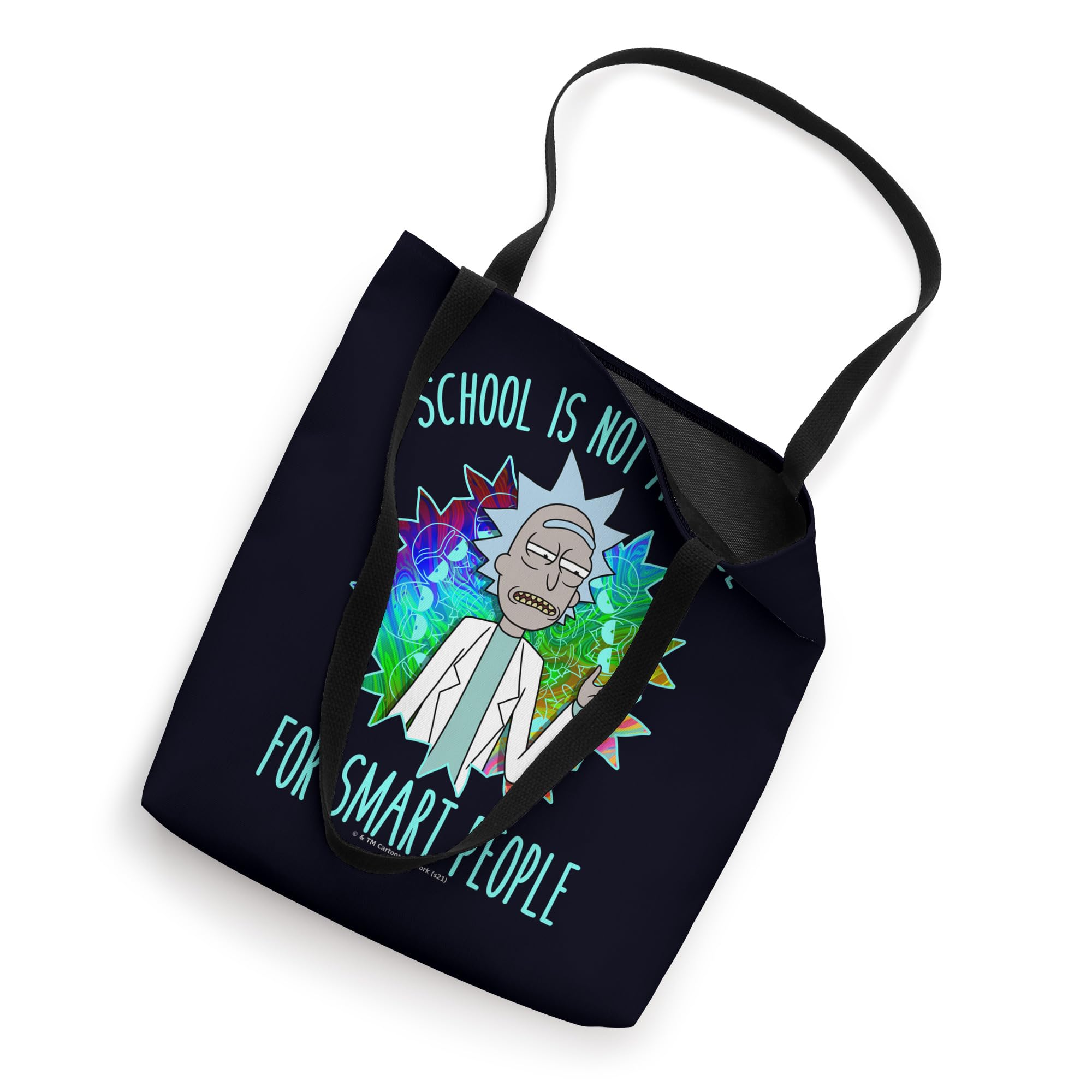 Rick and Morty Backpack - Cartoon School Tote Bag for College, Work & Travel | Lightweight Durable Book Bag for Students & Fans