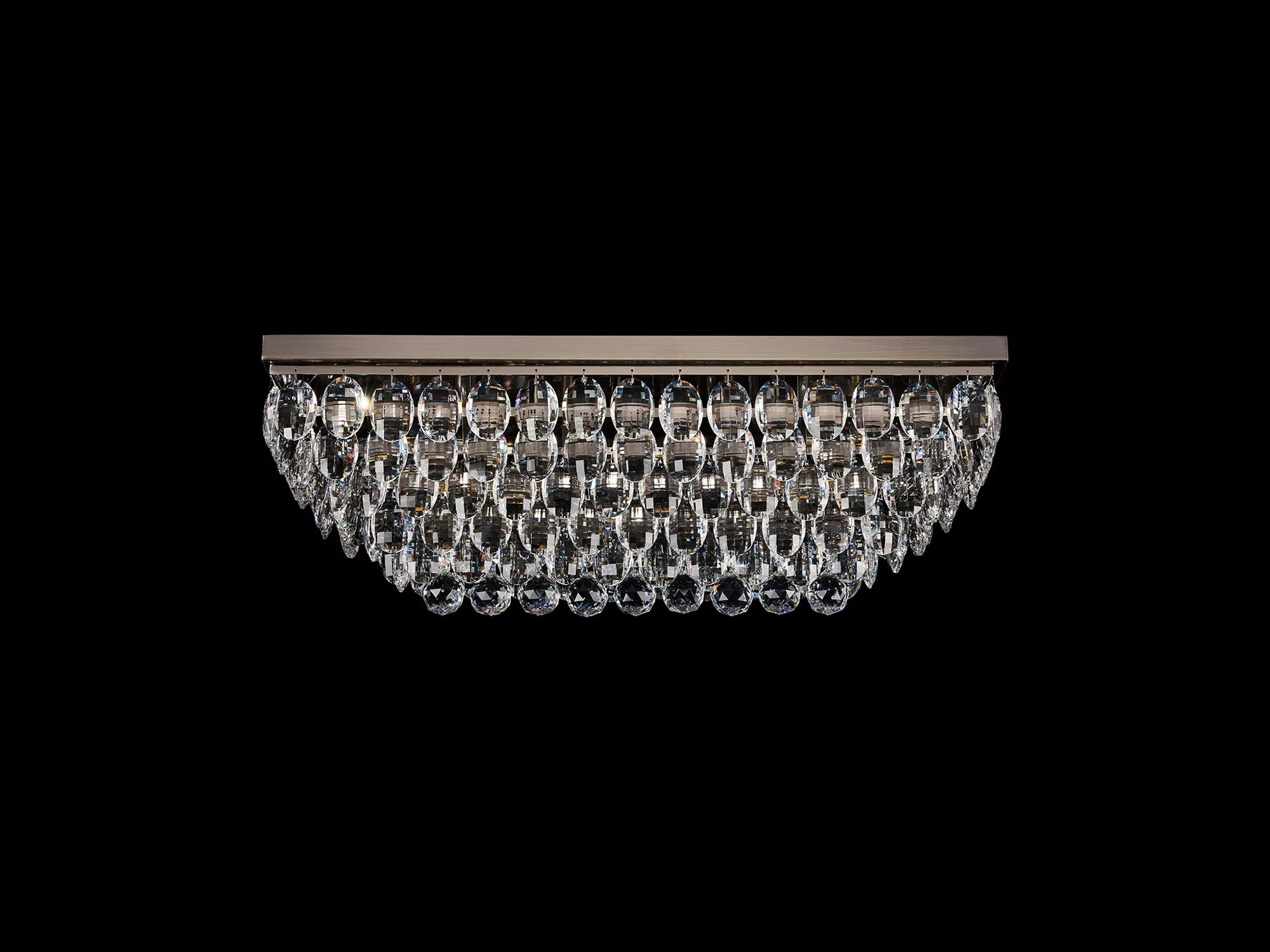 Consten Linear Flush Ceiling Light E14 Bulb - Modern LED Lighting Fixture for Bedroom, Kitchen & Hallway