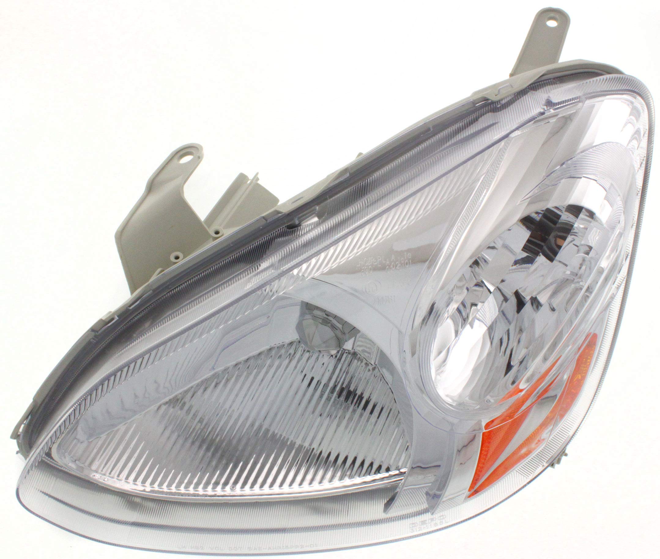 Evan Fischer Halogen Headlight Assembly for Toyota Echo Base 2003-2005 - Driver & Passenger Side with Bulbs - Replaces OEM #8117052300-PFM, 8113052300-PFM - Perfect for Night Driving & Vehicle Restoration