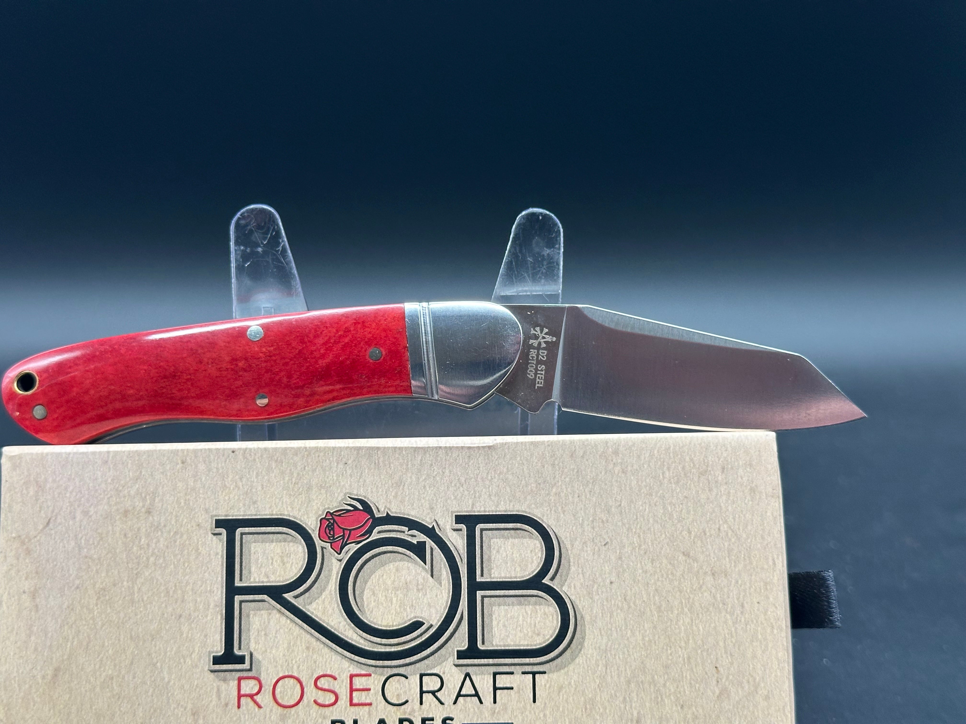 RoseCraft Blades Ocoee River Kayak RCT009 - Premium Folding Knife for Outdoor Adventures, Camping, Hiking & Survival Gear