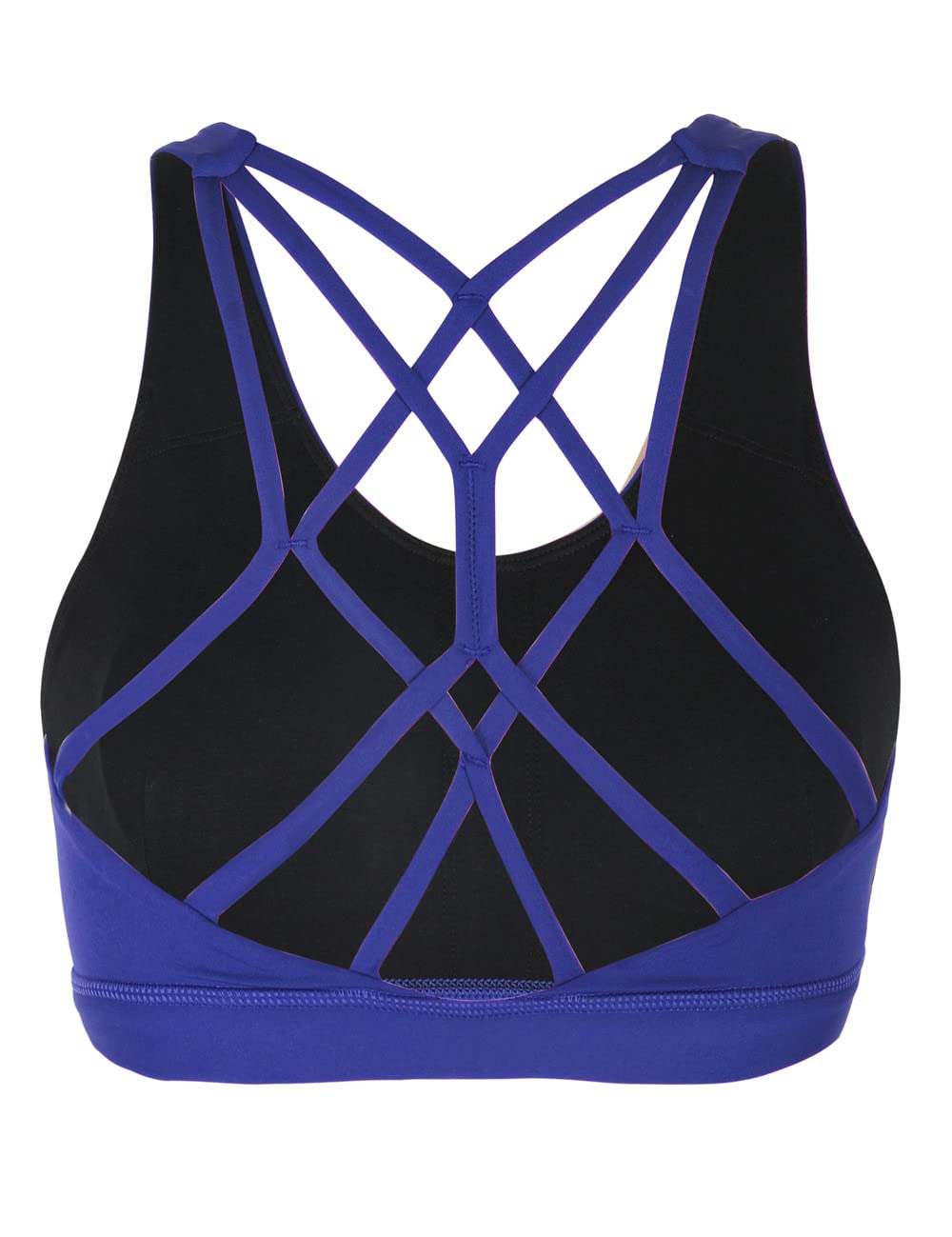 Women's Padded Sports Bras - Low Support Yoga Workout for Gym & Running
