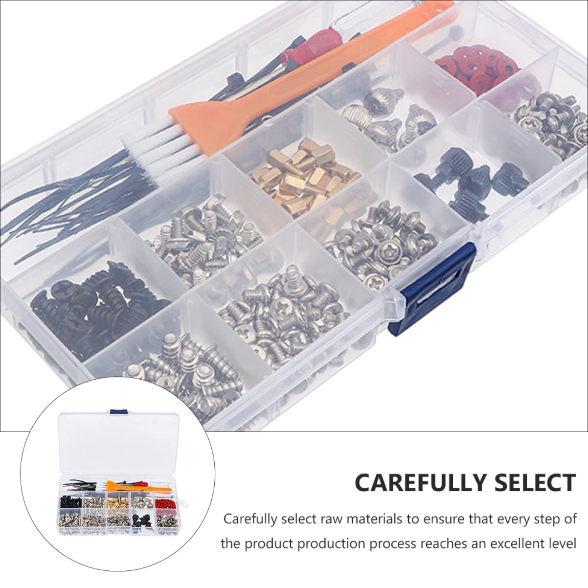 Mobestech 3 Sets Computer Screw Kit - Case Screws, Tablet Stand, Kickstand & Holders for Desk - Steel Standoffs & Cable Management - Perfect for PC Building, Laptop Setup & Workspace Organization