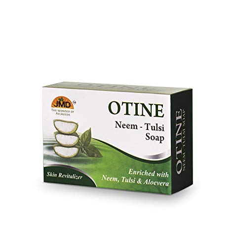 OTINE Neem & Tulsi Soap - Pack of 2 | Ayurvedic Herbal Cleansing Bar for Acne, Eczema & Skin Irritations | Perfect for Daily Face & Body Wash, Sensitive Skin Care & Natural Beauty Routine