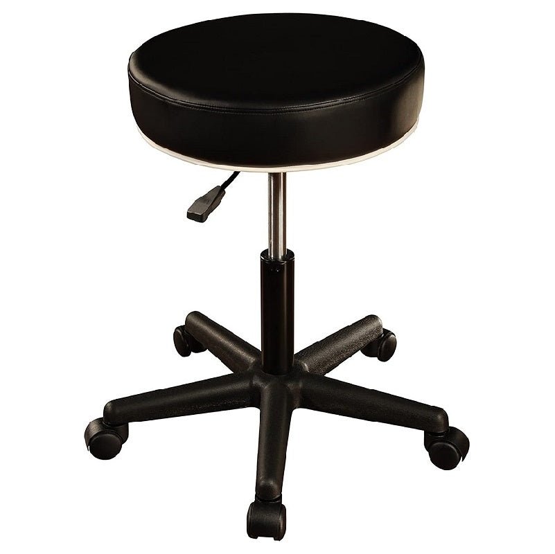 MT Massage Pneumatic Swivel Rolling Stool for Therapists - Adjustable Height Ergonomic Massage Chair with Wheels - Royal Blue - Perfect for Spa, Salon & Physical Therapy Clinics