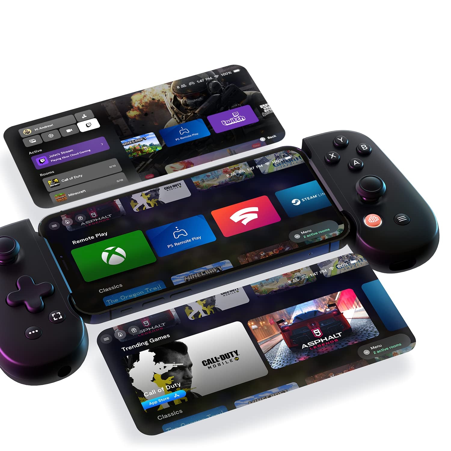Backbone One Mobile Gaming Controller for iPhone - Wireless Gamepad for iOS Devices | Perfect for Fortnite, Call of Duty & Cloud Gaming on the Go