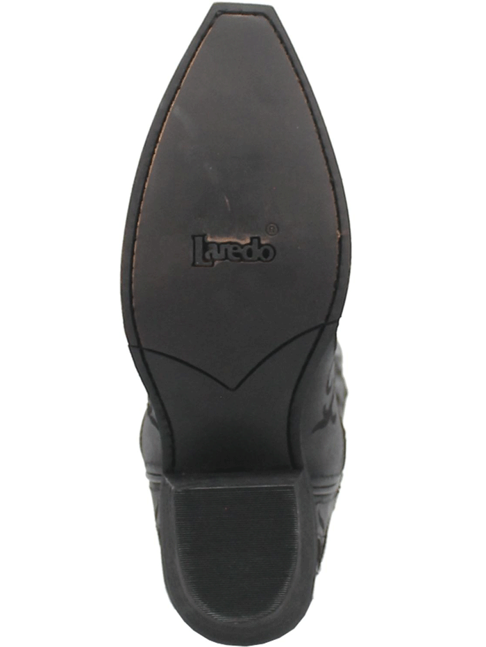Laredo 52450 Women's Night Sky Leather Boots - Black Western Cowgirl Boots for Country Dancing & Night Out