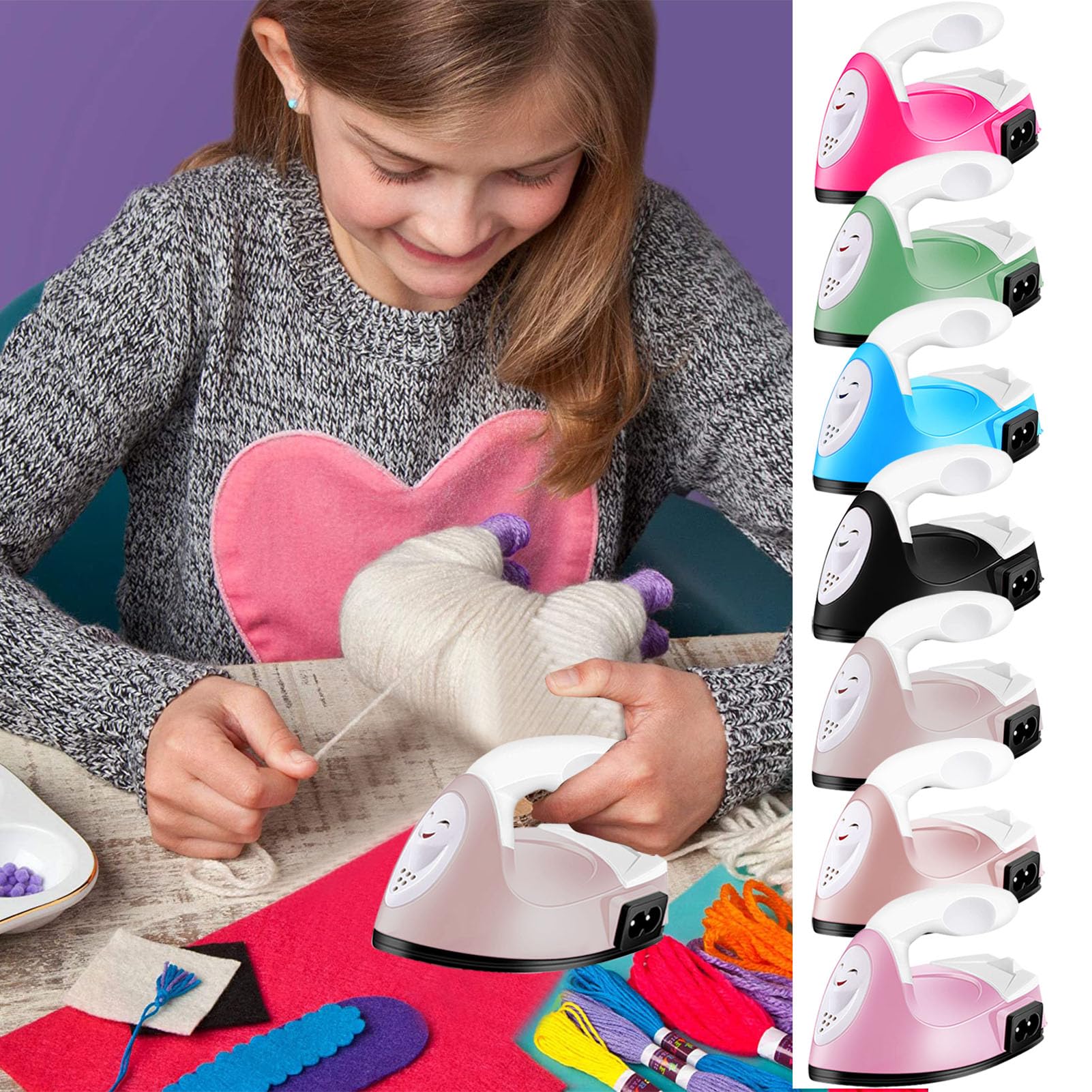Mini Heat Press Machine for T-Shirts, Shoes & Hats - Portable Craft Iron for Vinyl Projects, DIY Clothes & Small Crafts | Perfect for Home Use, Travel & Crafting Projects