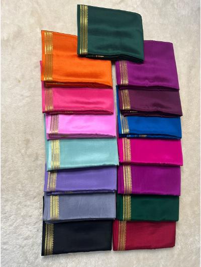 Elegant Dark Green Crepe Mysore Silk Saree | Handwoven Pure Silk Sari for Women | Perfect for Weddings, Parties & Special Occasions
