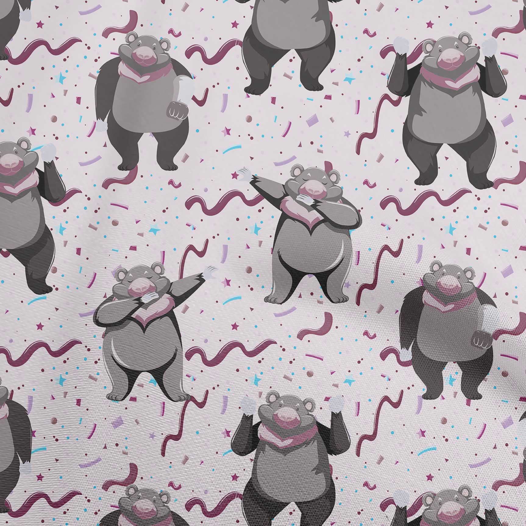 Premium Cotton Cambric Fabric - Light Pink Circus Print Dress Material, 56 Inch Wide by The Yard | Perfect for DIY Dresses, Skirts, and Costumes
