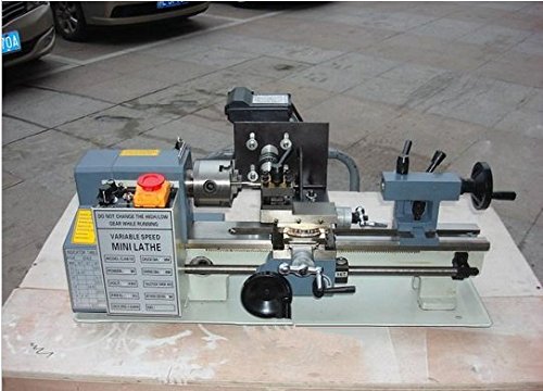 GOWE Mini Lathe Machine 2K4 - Precision Wood & Metal Turning Tool for DIY Projects, Hobbyists & Home Workshops - Perfect for Crafting, Model Making & Small Repairs