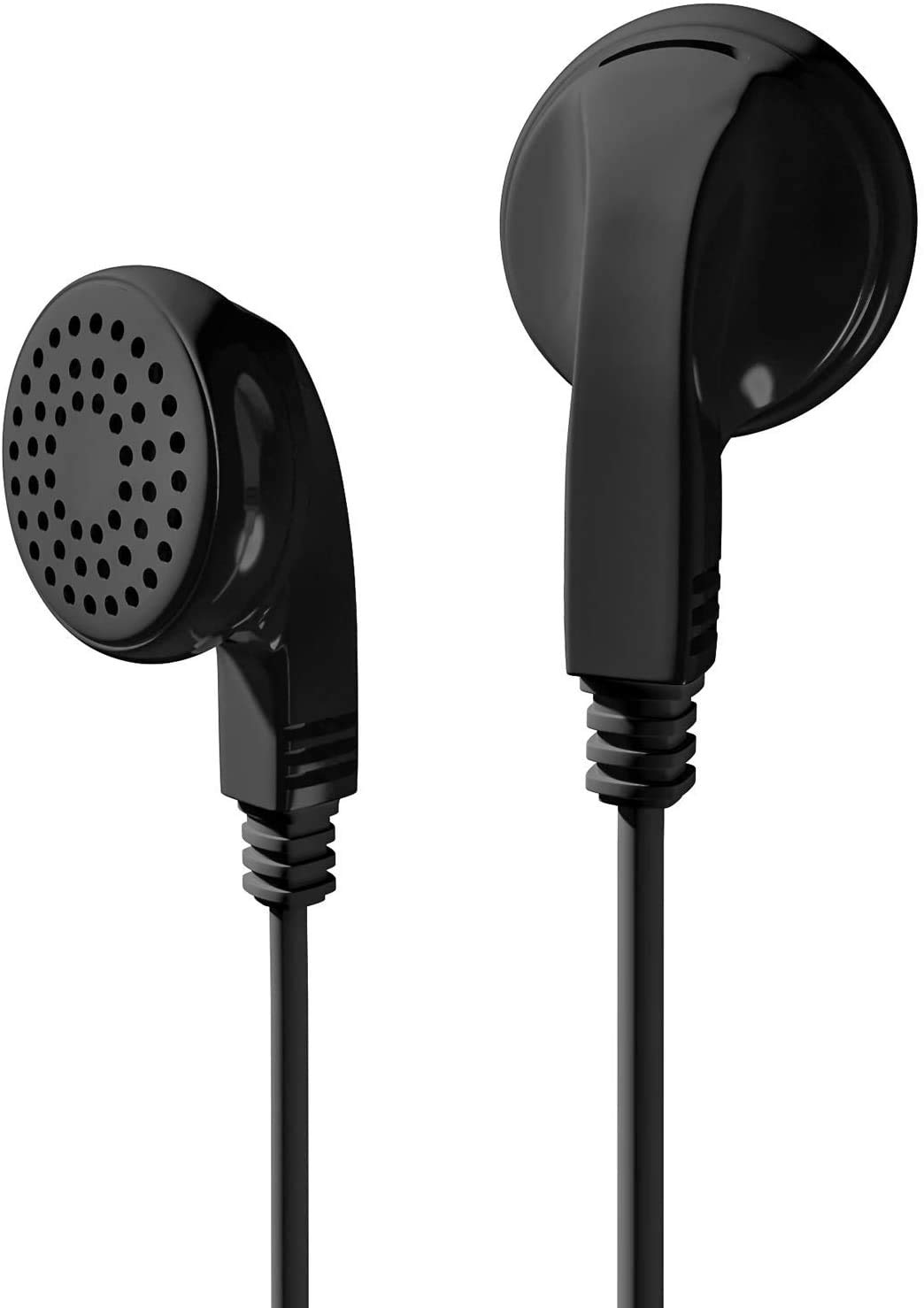 Bulk 1000 Pack Maeline 3.5mm Earphones with Headphone Plug - Wholesale Bundle in Black for Schools, Events, Gyms & Giveaways