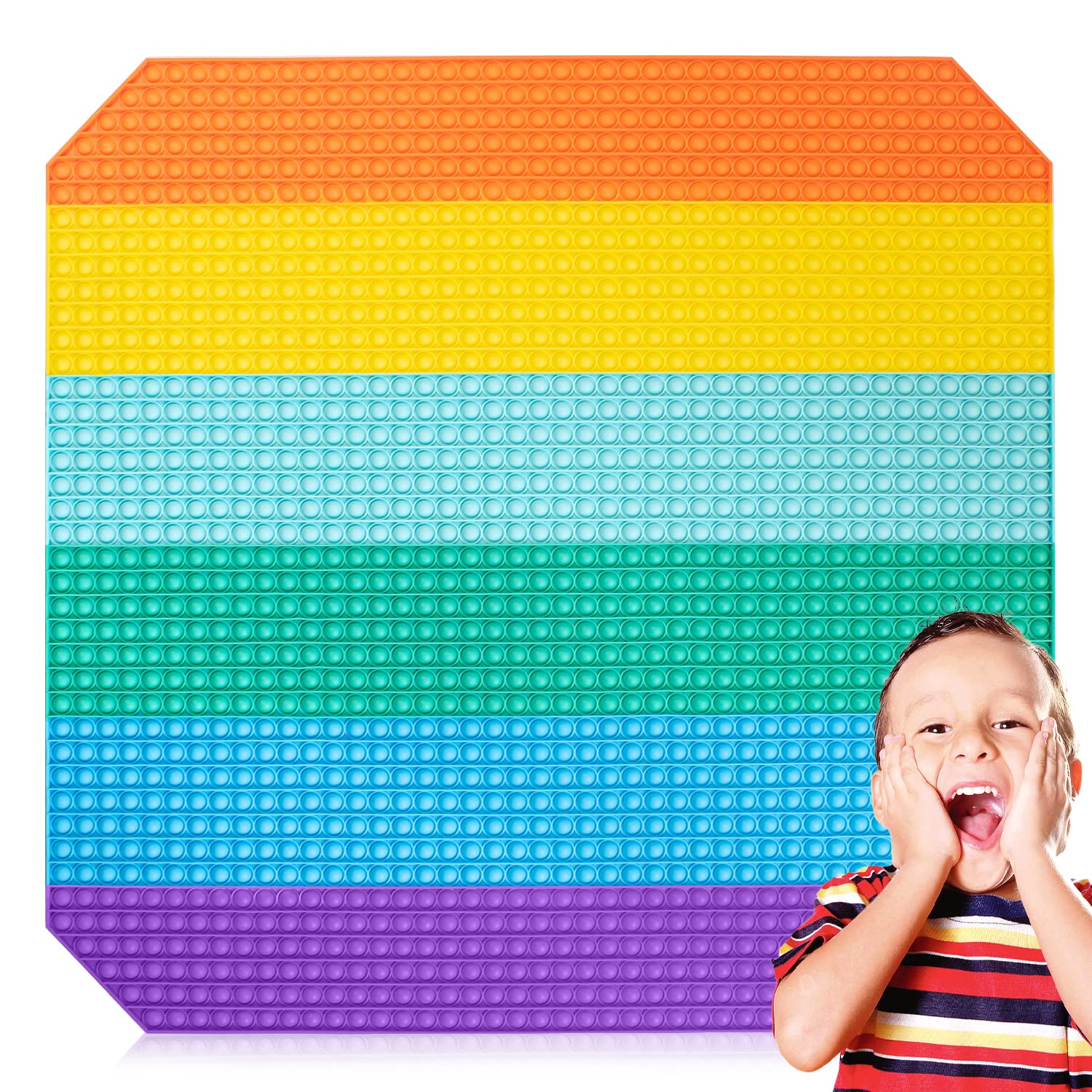 **Extra Giant Pop 773 Bubbles Toys – Jumbo Large Bubble Wrap for Stress Relief, Sensory Play & Fun – 1000+ Bubbles for Kids & Adults – Perfect for Parties, Gifts & Relaxation**