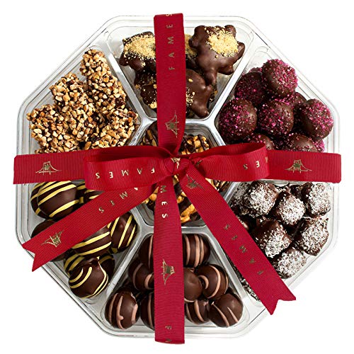 Premium Valentine's Day Chocolate Gift Basket - Kosher Dairy-Free Artisan Chocolates for Him & Her - Luxury Chocolate Gift Set with Elegant Packaging - Perfect for Romantic Gifts, Anniversaries, and Special Occasions