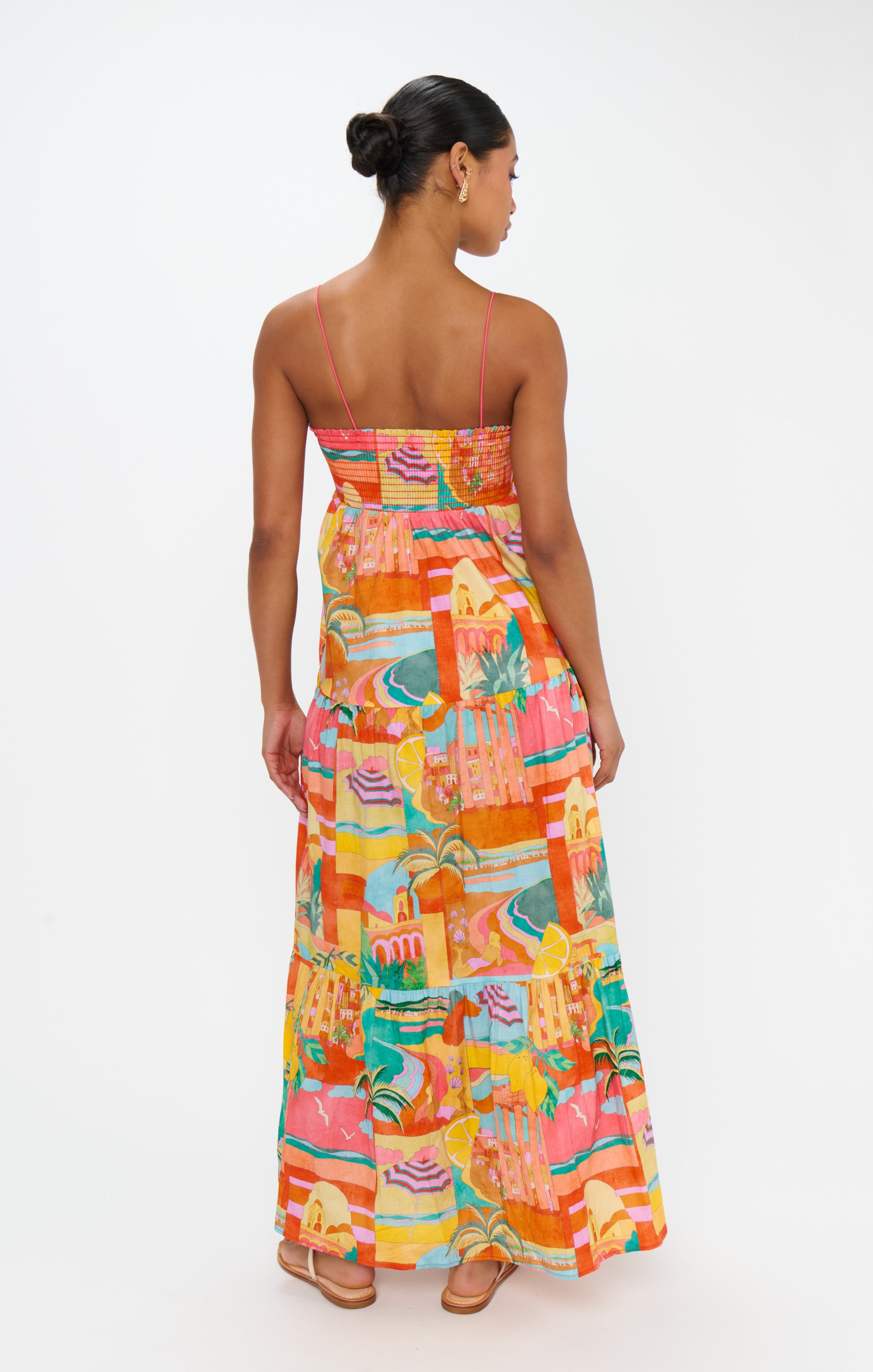 Long Weekend Maxi Dress - Flowy Summer Dress with Italian Postcard Print | Perfect for Beach Vacations, Date Nights & Casual Outings