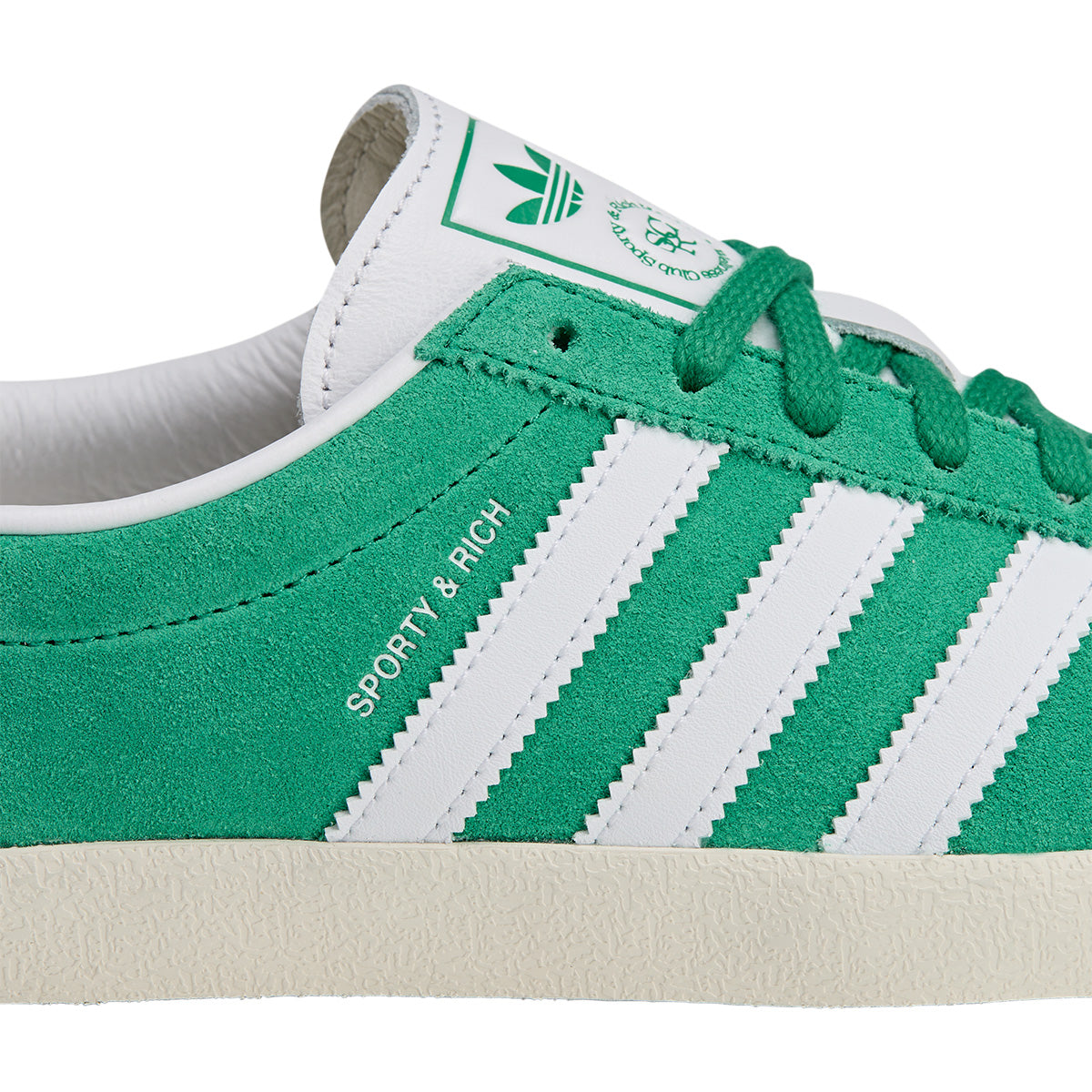 Sporty & Rich Women's Blanc Court Green Cloud White Sneakers - Stylish & Comfortable for Running, Gym, and Casual Wear