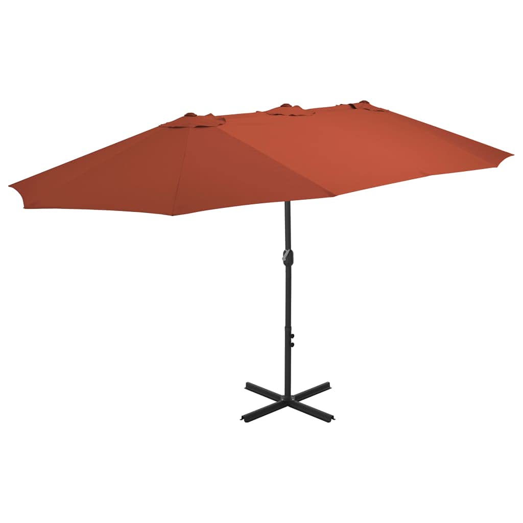 Premium Outdoor Patio Umbrella with Durable Aluminum Pole - 181.1