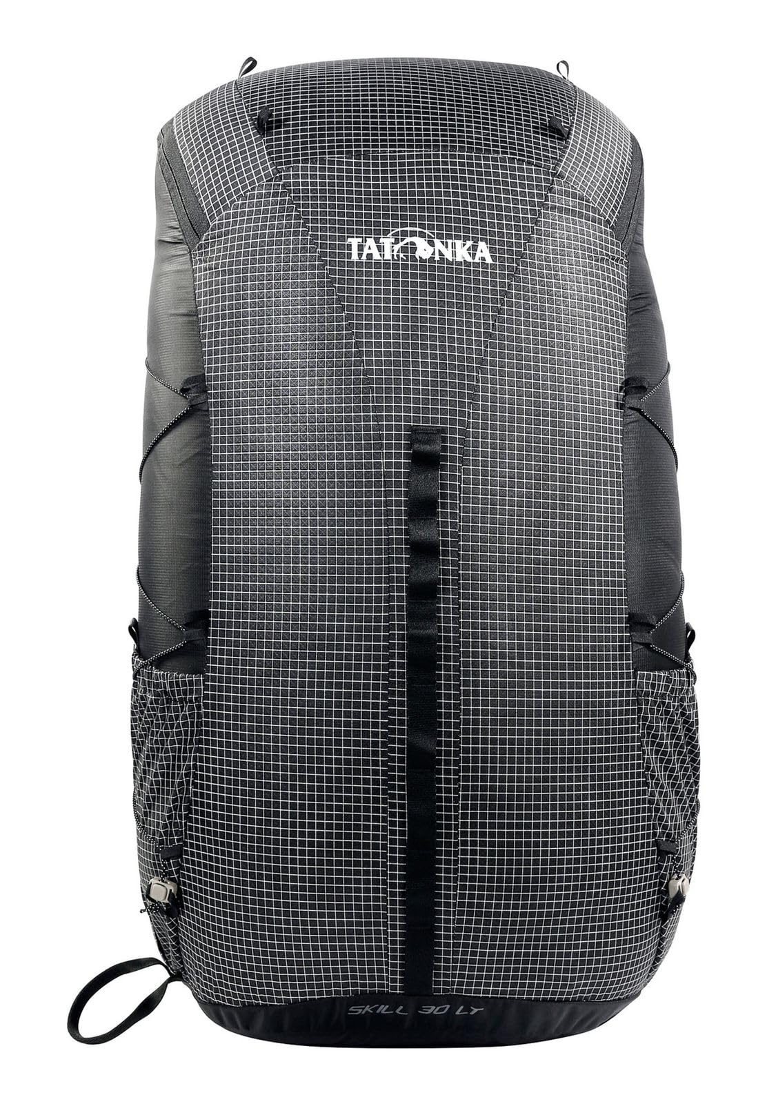 Tatonka 30L Lightweight Hiking Backpack with Ventilated Back System & RECCO Reflector - Waterproof Daypack for Outdoor Adventures, Camping & Travel - Black