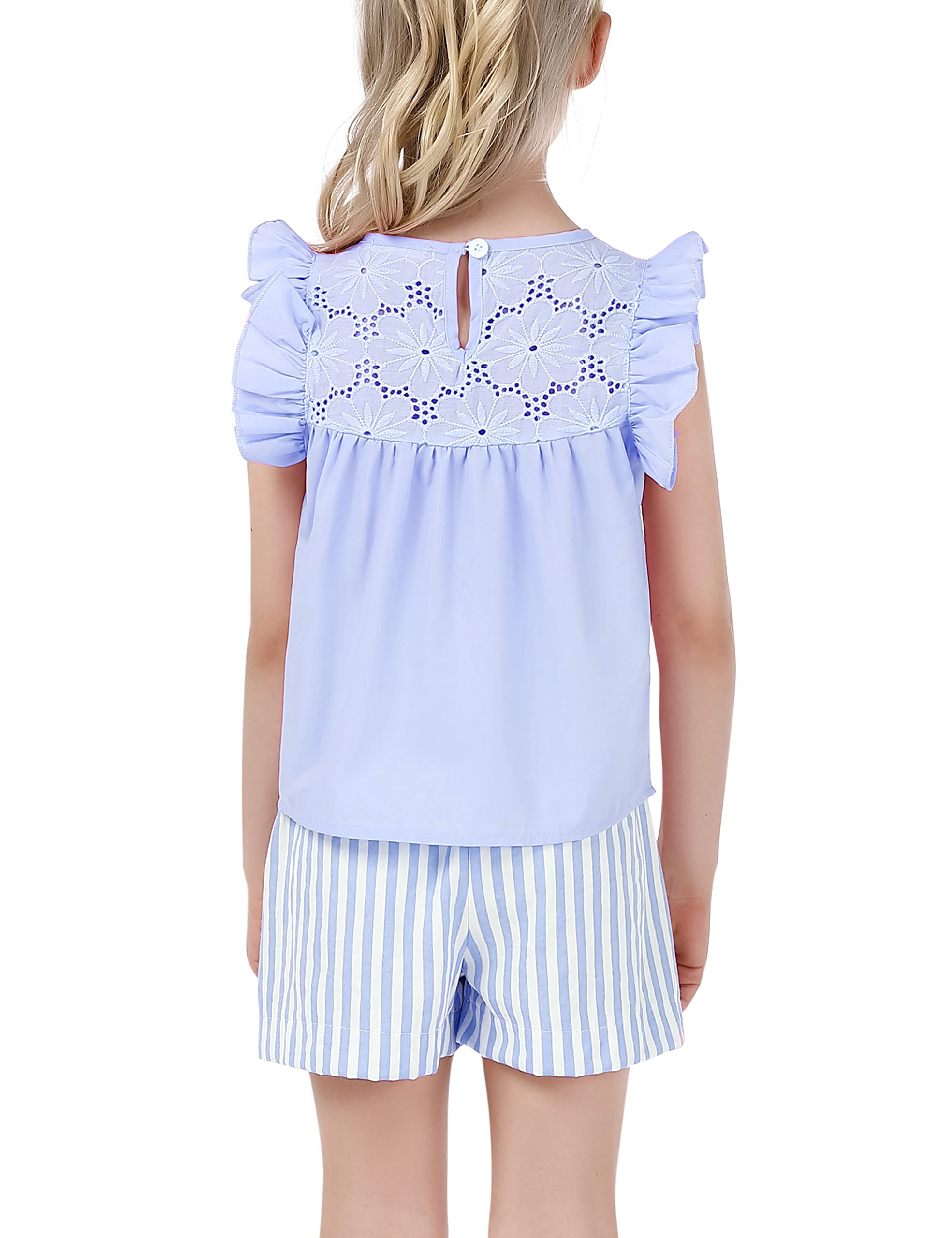 Girls Summer 2-Piece Outfit Set - Cute Short Sleeve T-Shirt & Comfortable Shorts | Perfect for Playdates, Beach Trips & Summer Adventures
