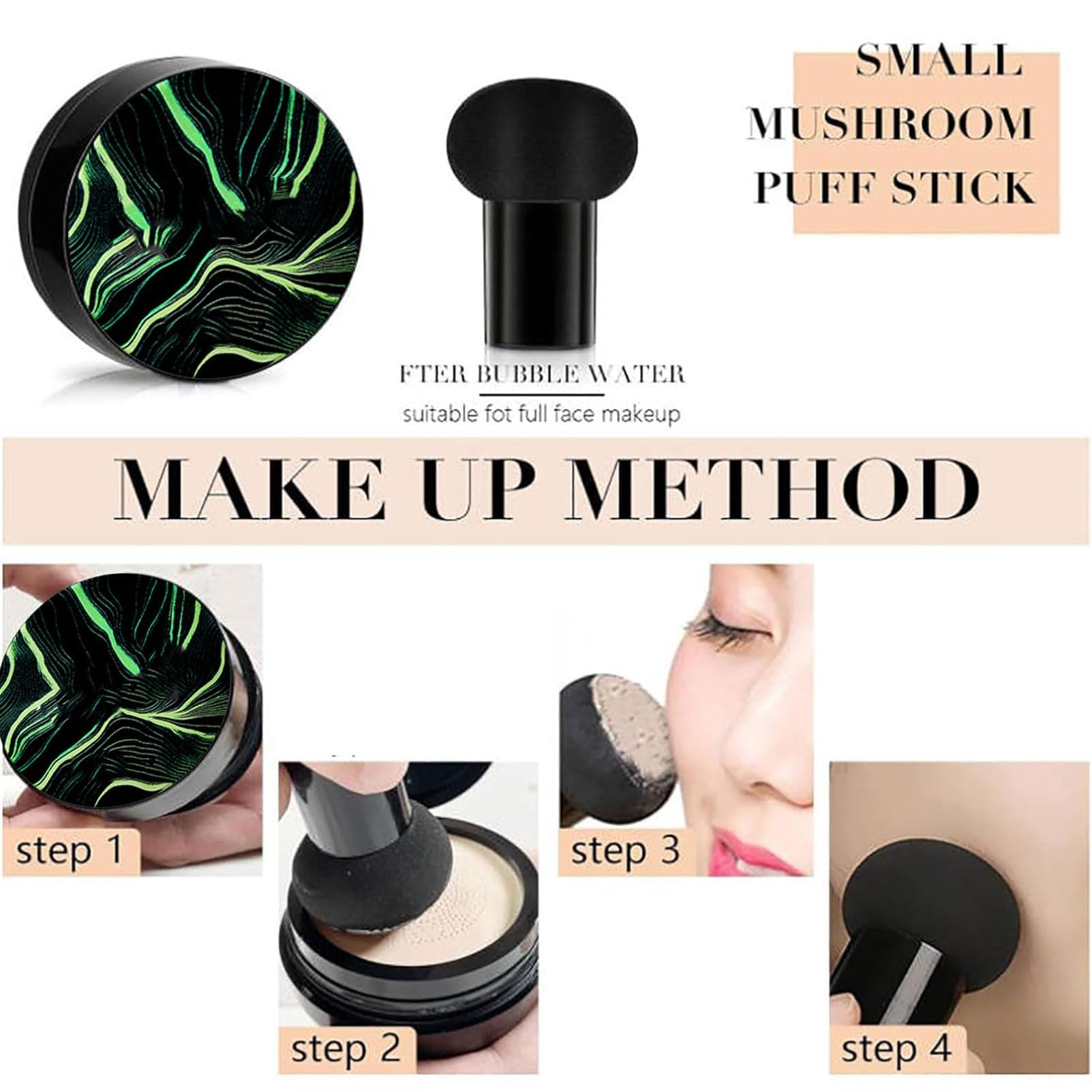Honey Pine CC Cream Air Cushion - Matte Concealer for Dark Circles & Even Skin Tone - Daily Makeup Essential