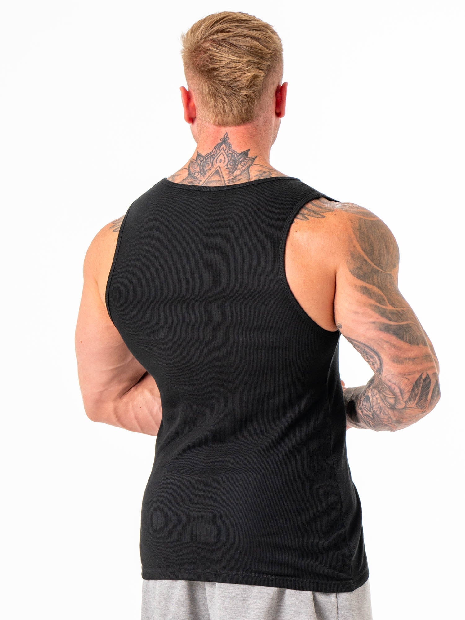 Stylish Ribbed Tank Top for Women - Black | Comfortable & Stretchy | Perfect for Casual Wear, Gym & Layering