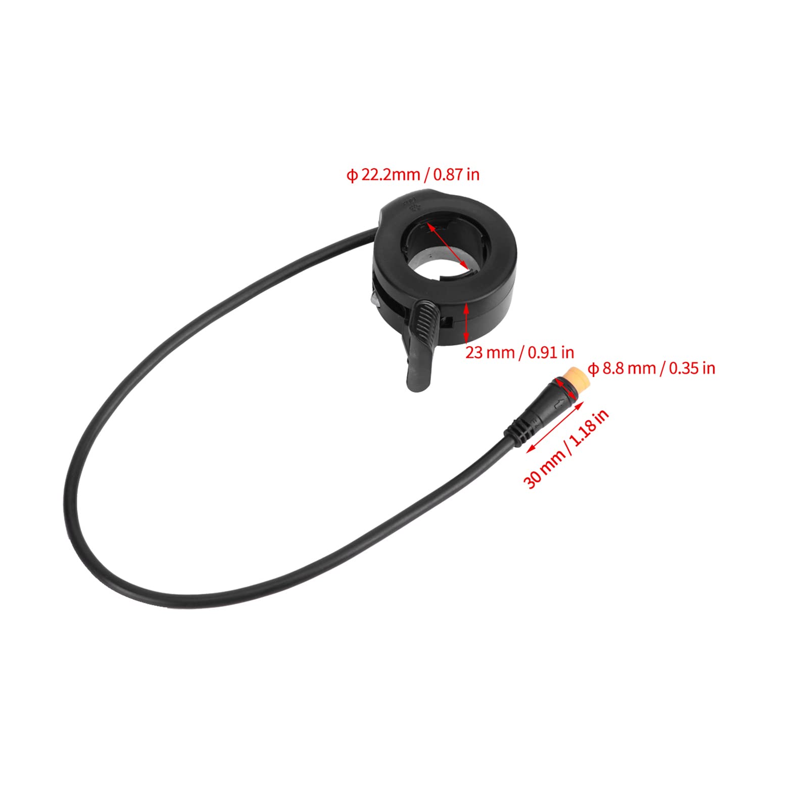 Electric Bike Thumb Throttle - Waterproof Finger Accelerator for E-Bikes & Scooters - Perfect for Commuting, Off-Roading & Urban Riding