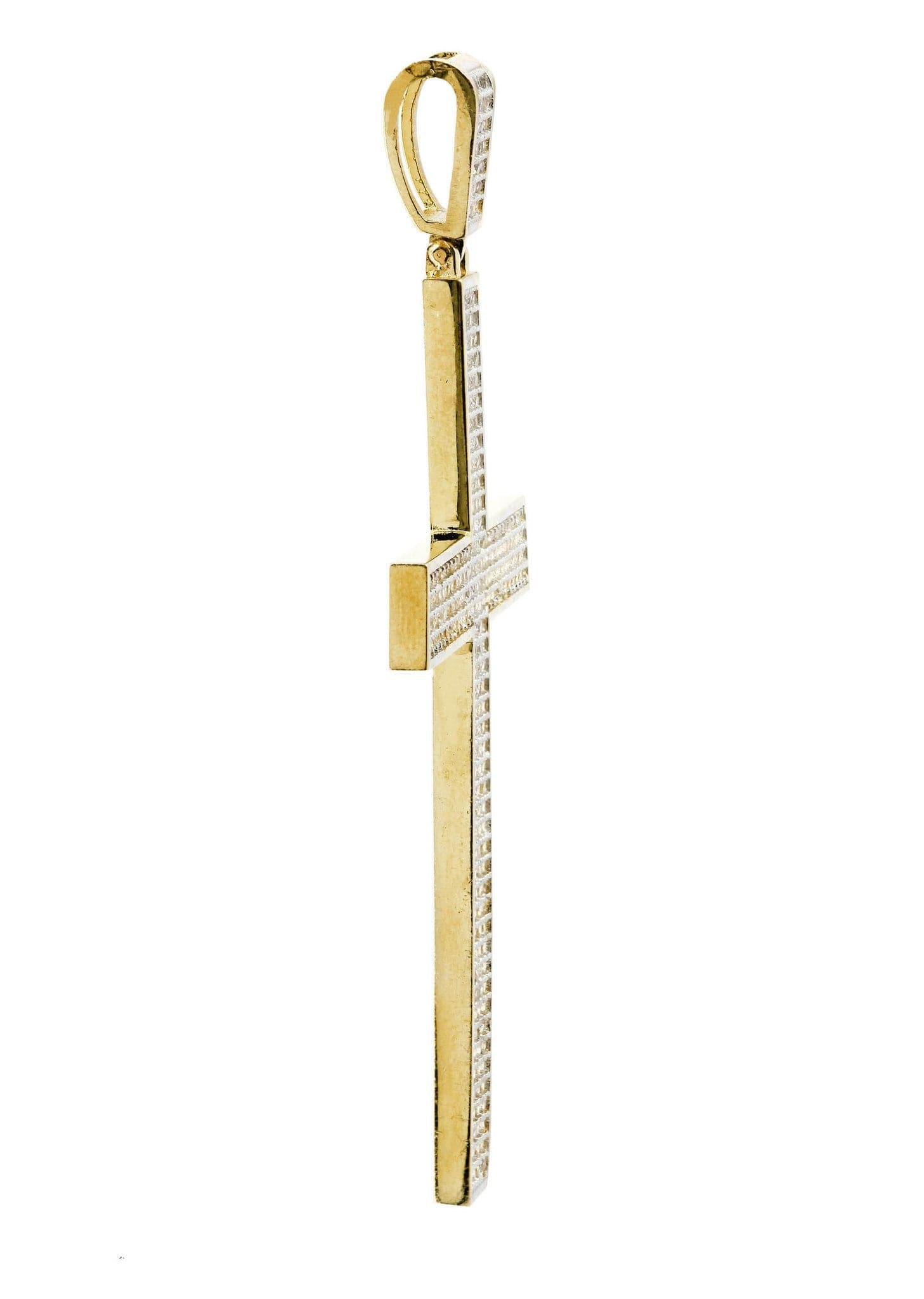 10K Gold Cross Pendant Necklace for Women & Men - 21 Grams Religious Jewelry Gift for Baptism, First Communion & Everyday Wear