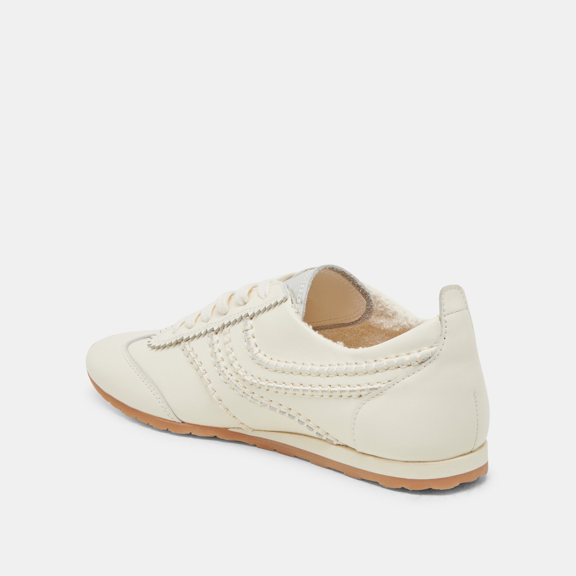 DELANY White Leather Sneakers for Men & Women - Comfortable Casual Walking Shoes for Everyday Wear, Gym, and Outdoor Activities