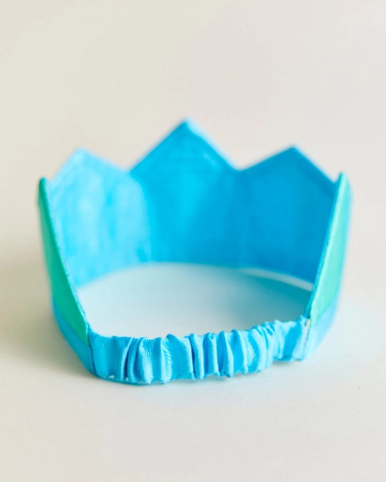 Sarah's Silks Play Crown for Kids - Handmade Silk Dress-Up Crown for Pretend Play, Princess Costume & Fantasy Role Play - Perfect for Birthday Parties, Dress-Up Games & Imaginative Play