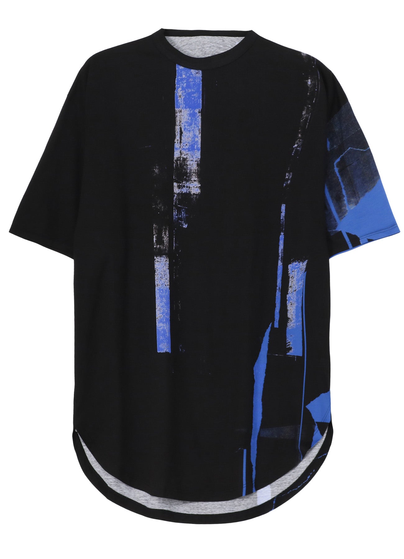 Soft Cotton Jersey Torn Hem Round Neck Jumbo T-Shirt - Short Sleeve Casual Tee for Women | Perfect for Streetwear, Layering & Everyday Comfort