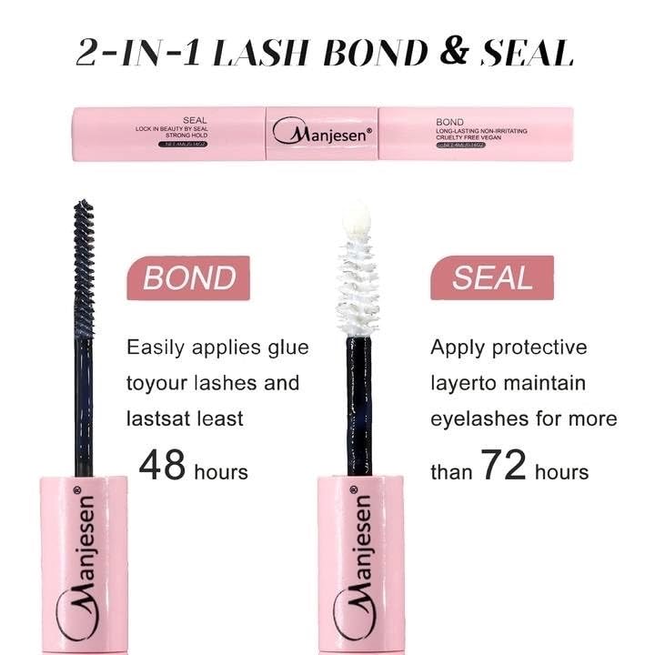 Professional 240Pcs DIY Eyelash Extension Kit with Lash Clusters, Bond, Seal & Remover - 3040D D-Mix 8-14mm for Salon-Quality Lashes at Home | Perfect for Bridal, Party & Everyday Glam Makeup Looks