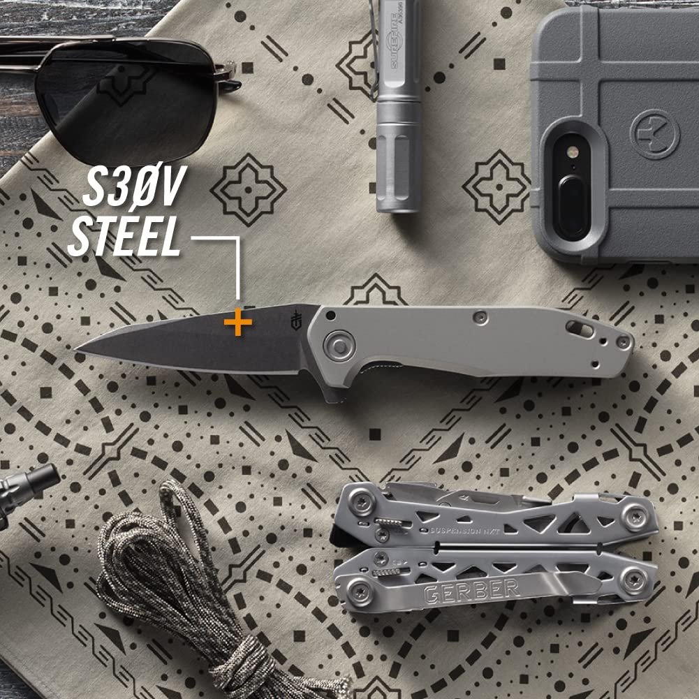 Gerber Gear Fastball - Slim Lightweight Folding Pocket Knife with Lock Release & 3-Position Clip - 3