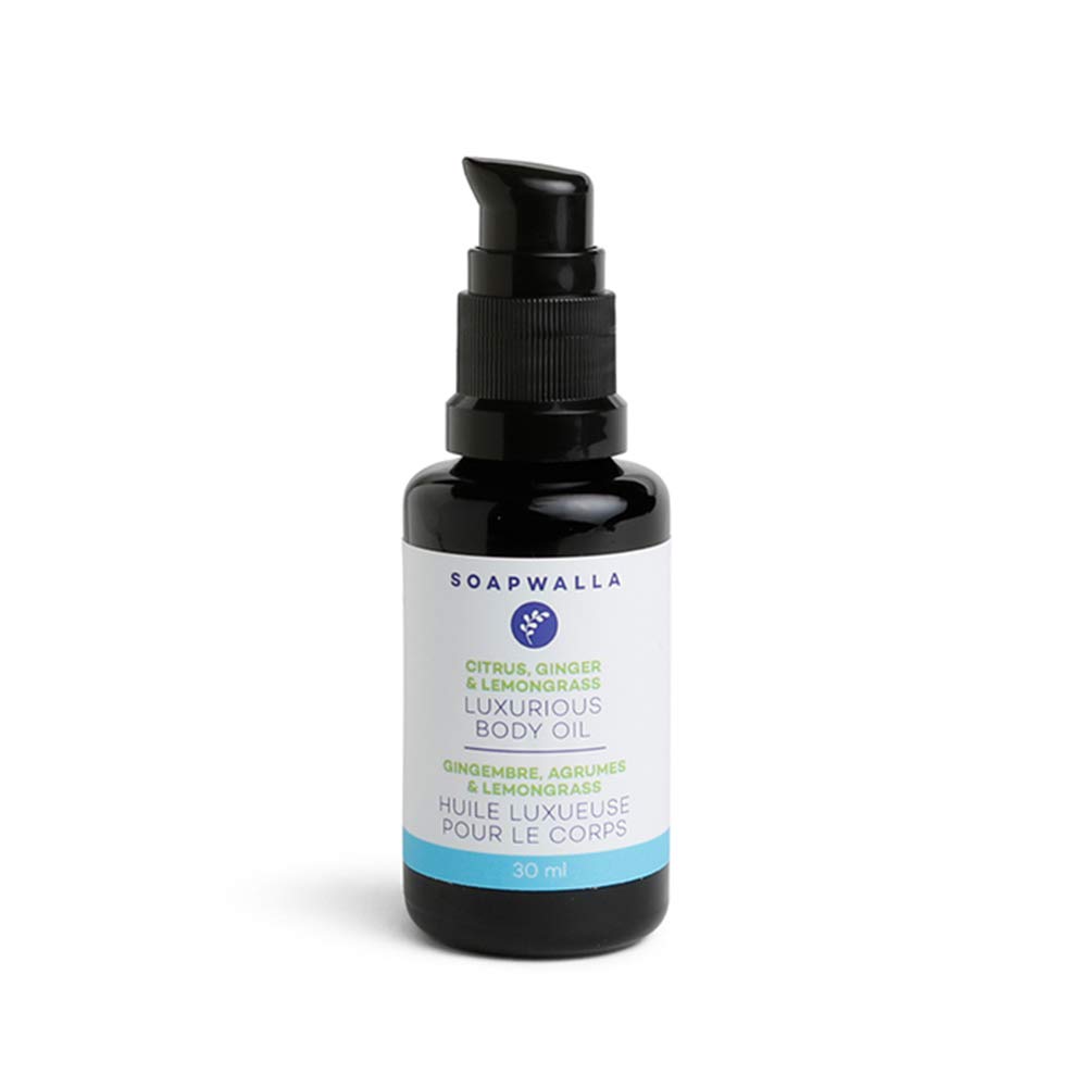 Organic Vegan Luxurious Body Oil for Dry Skin - Travel Size 1 oz (30ml) - Hydrating & Nourishing Moisturizer for Face, Body & Hair - Perfect for On-the-Go Skincare & Gifts